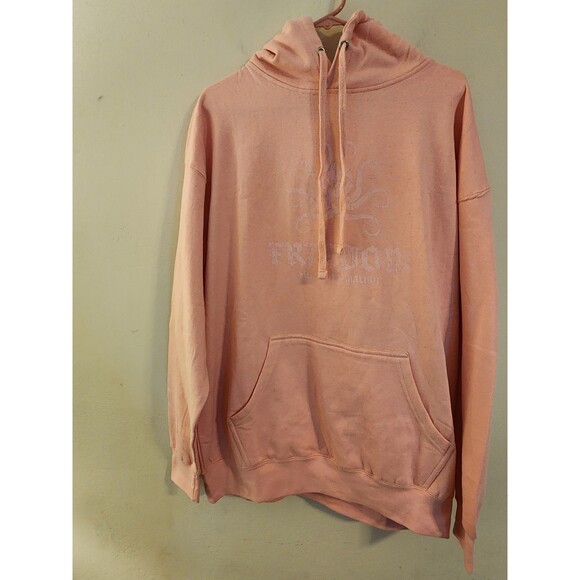 Surfmonk Women's Size Large Light Pink "Freedom‎ Surf Monk Bali" Pullover Hoodie - Picture 1 of 8
